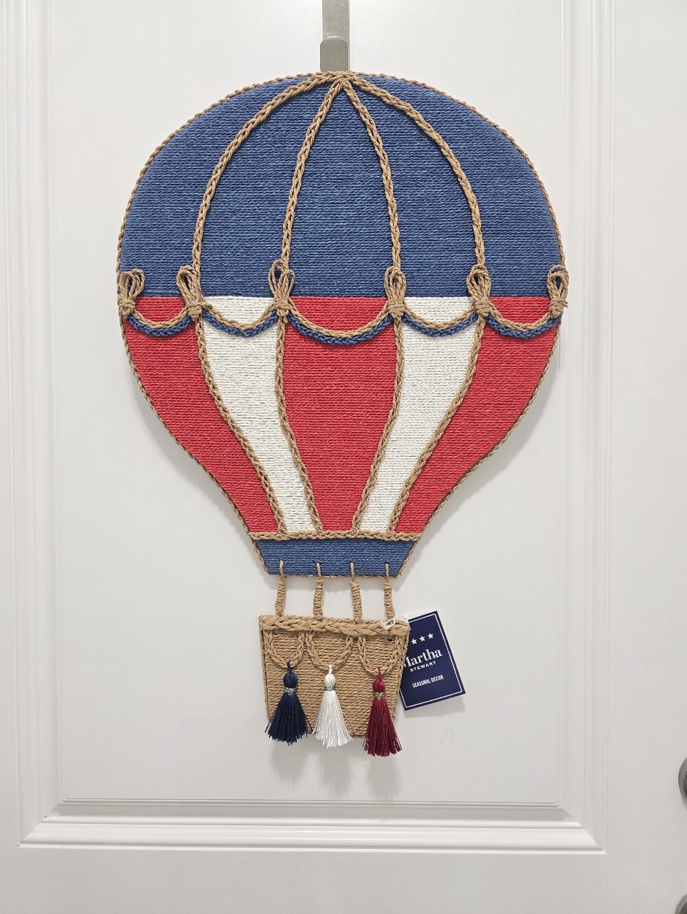 Martha Stewart Patriotic Hot Air Balloon Wall Art Door Decor 4th of July USA - Picture 6 of 6